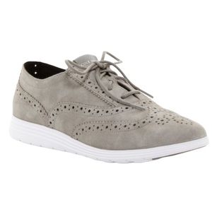 COLE HAAN Grand Tour Grey Suede Oxford Sneaker Shoes Size 6